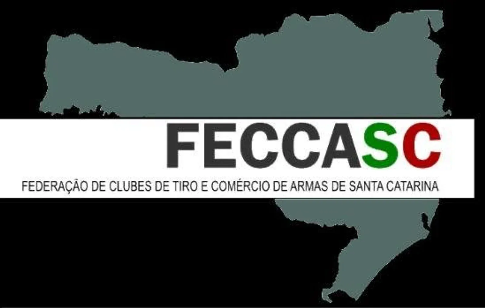Logotipo da Federação de Clubes de Tiro e Comércio de Armas de Santa Catarina.