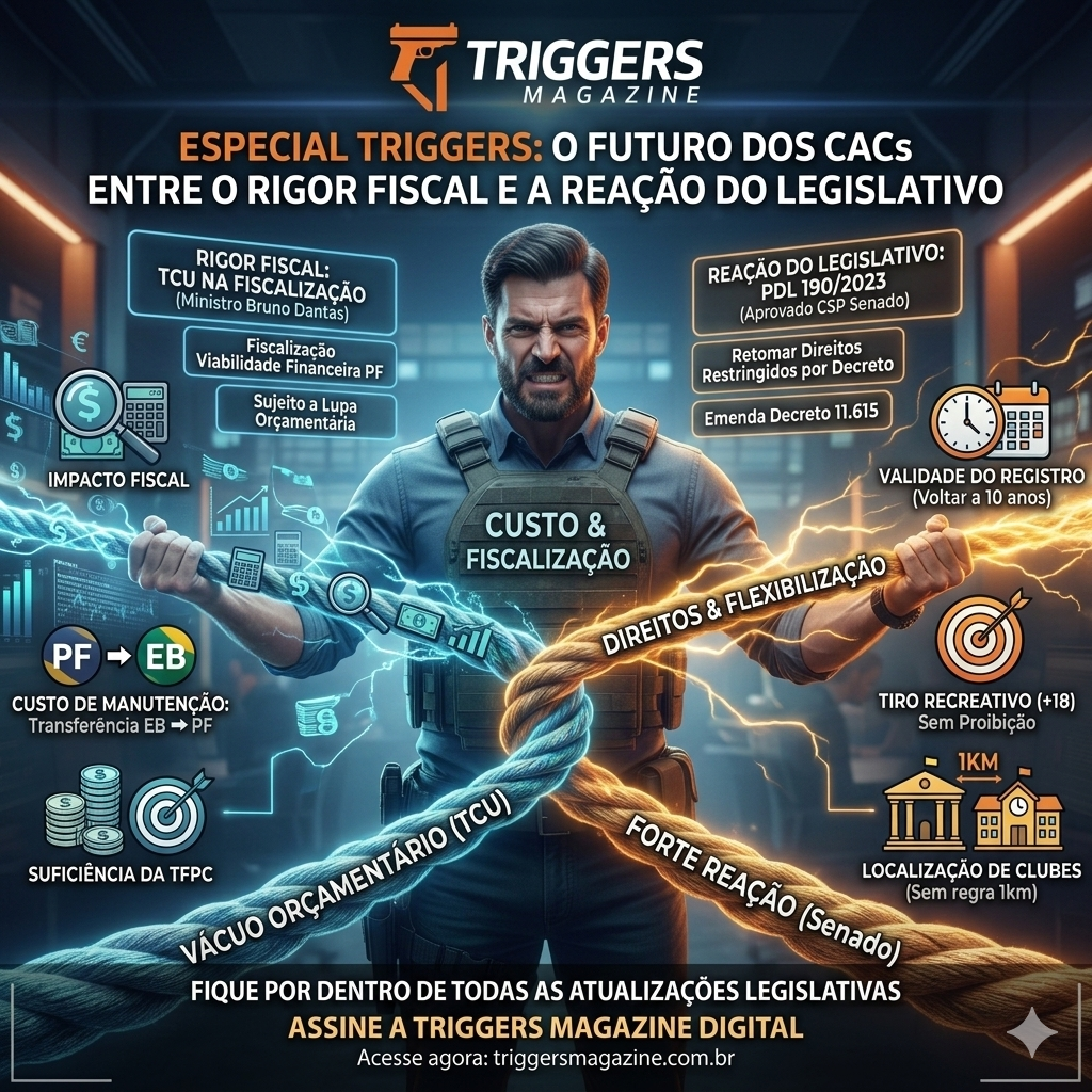 Especial Triggers: O Futuro dos CACs entre o Rigor Fiscal e a Reação do Legislativo